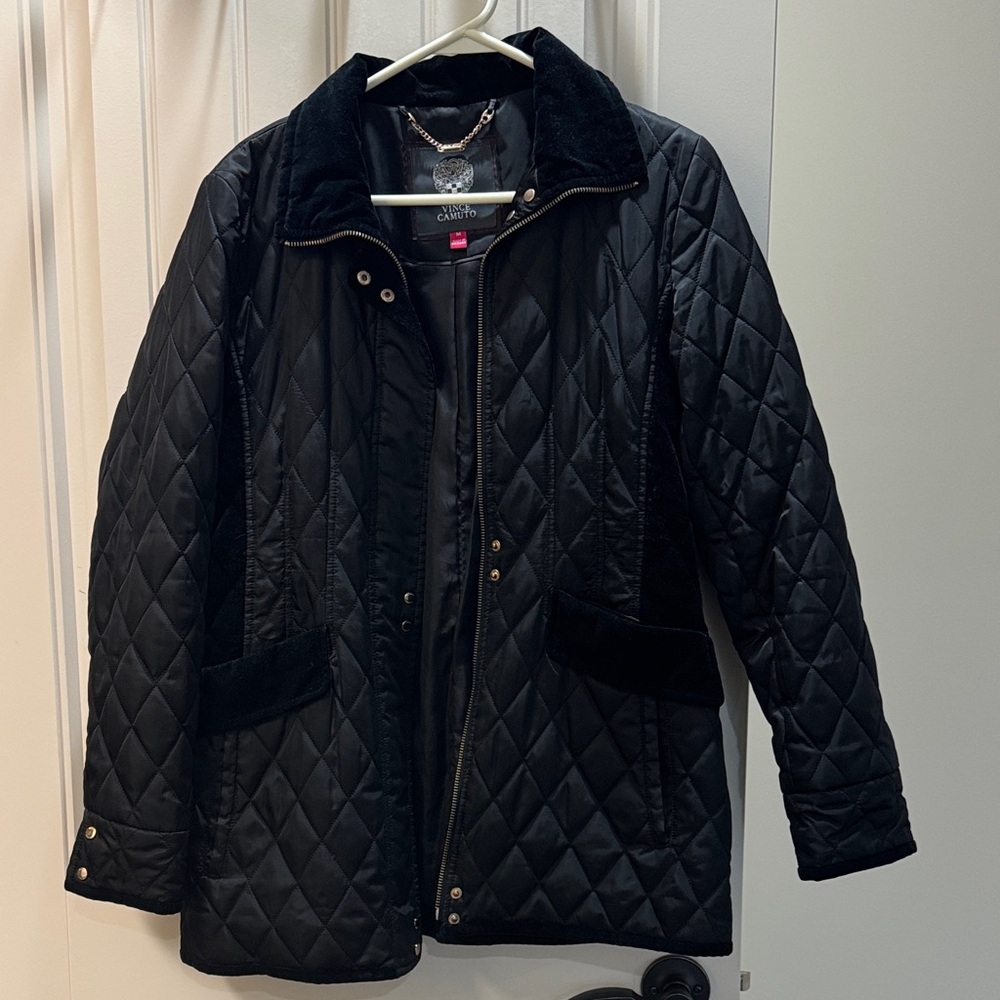 Vince Camuto Women's Black Quilted Puffer Jacket